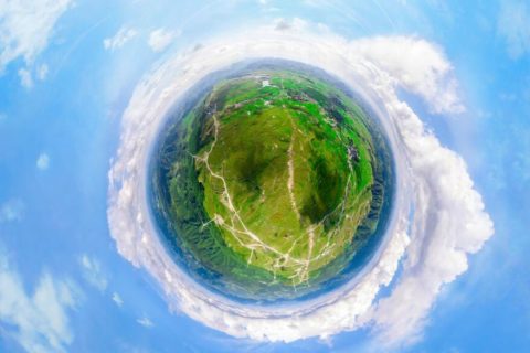 贵州海拔2000米的航拍VR全景图—高坡云顶
