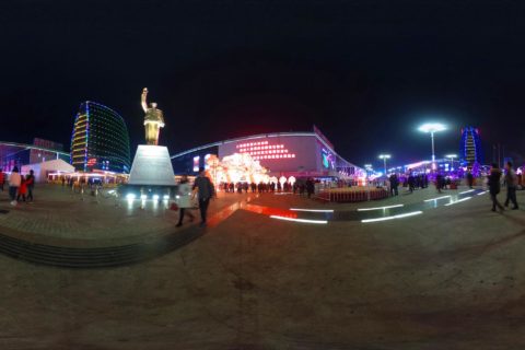 2016贵阳观山湖区西南国际商贸城春节灯会庙市3D全景图